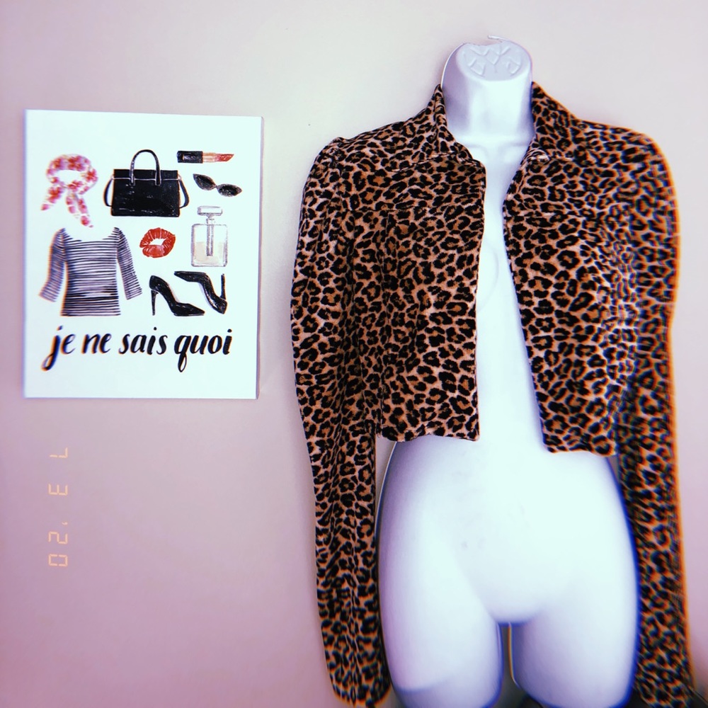 Cheetah print jacket